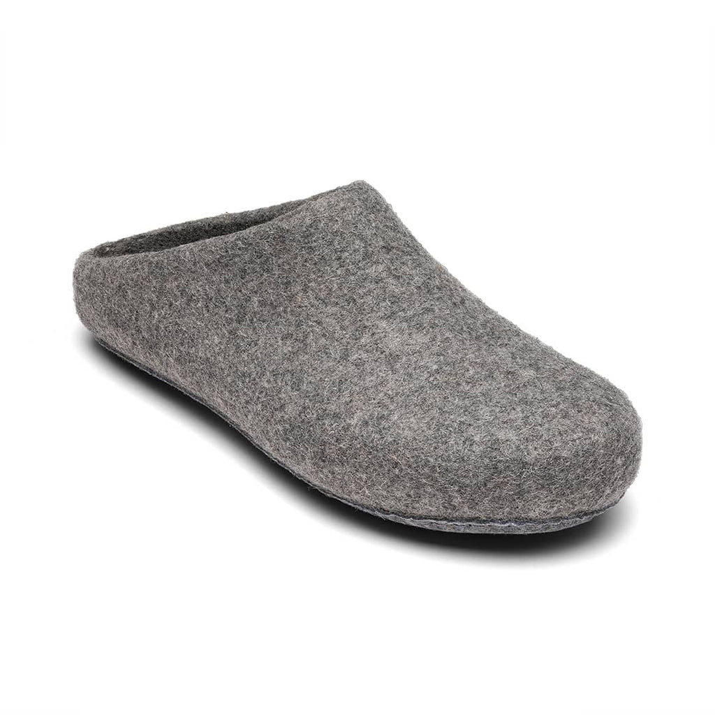 Kyrgies Classics Felted Wool Slippers Non-Slip Oatmeal